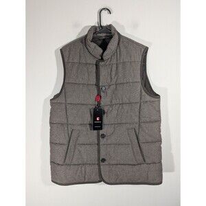 STEINBOCK Austria Mens Brown Quilted Wool Waidring Vest Sz 42 Outdoor Barncore